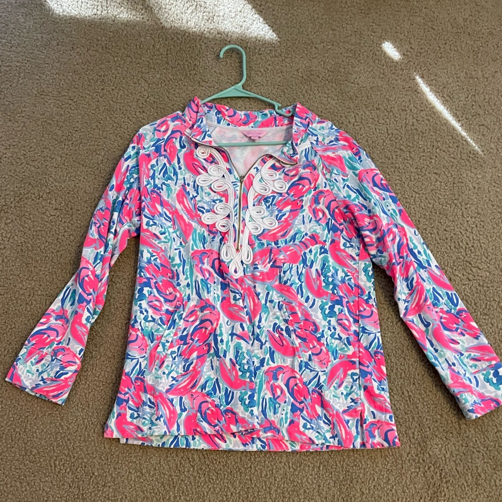 Lilly Pulitzer zip up top